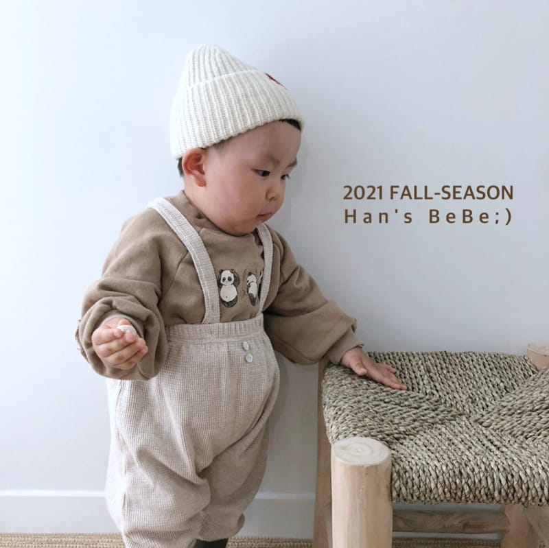 HAN'S - Korean Children Fashion - #Kfashion4kids - Bebe Waffle Suspender Pants - 11