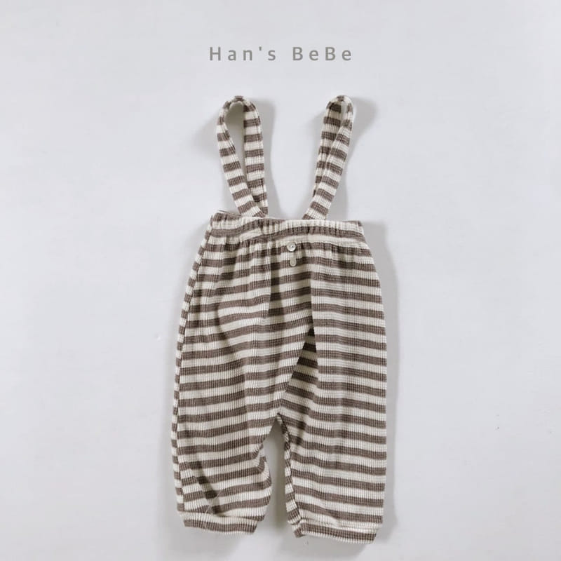 HAN'S - Korean Children Fashion - #Kfashion4kids - Bebe Waffle Suspender Pants - 2