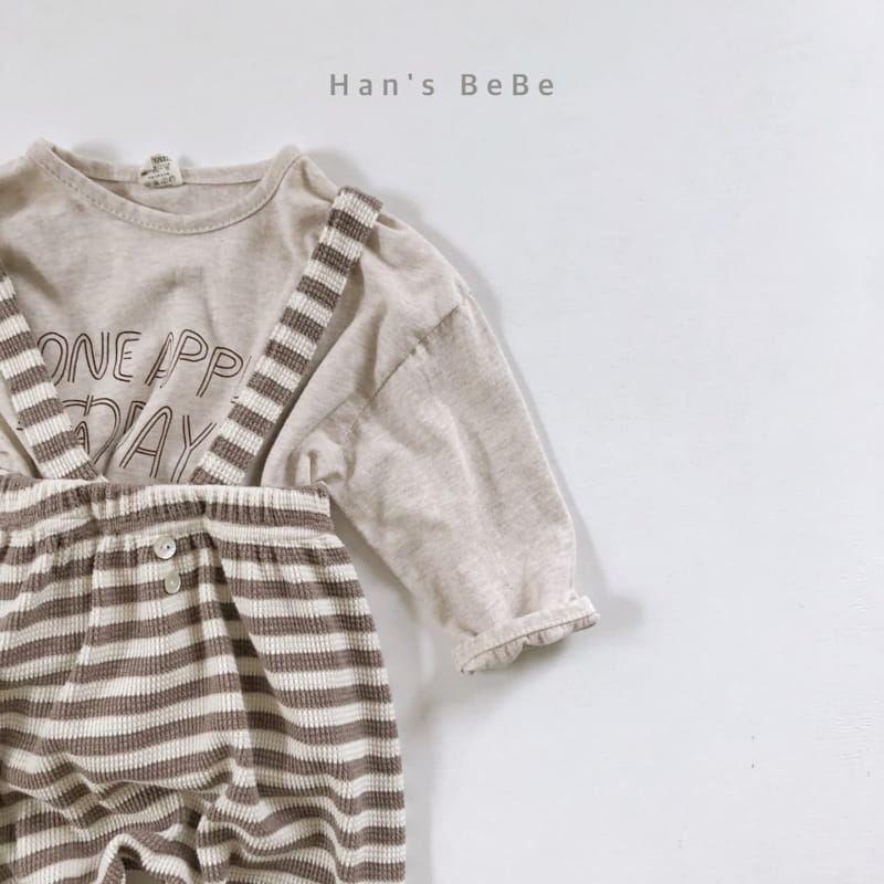 HAN'S - Korean Children Fashion - #Kfashion4kids - Bebe Waffle Suspender Pants - 5