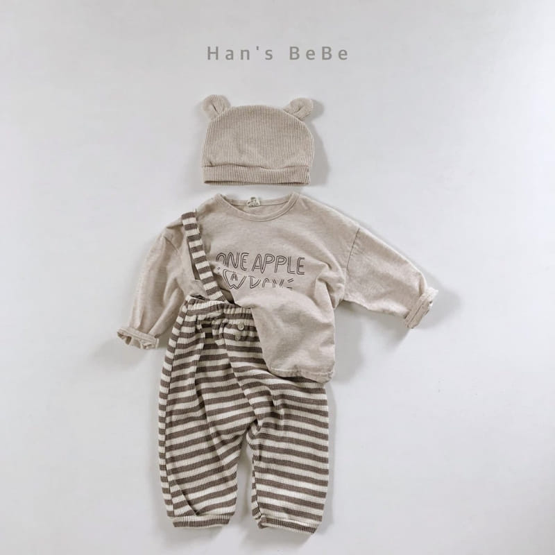 HAN'S - Korean Children Fashion - #Kfashion4kids - Bebe Waffle Suspender Pants - 7