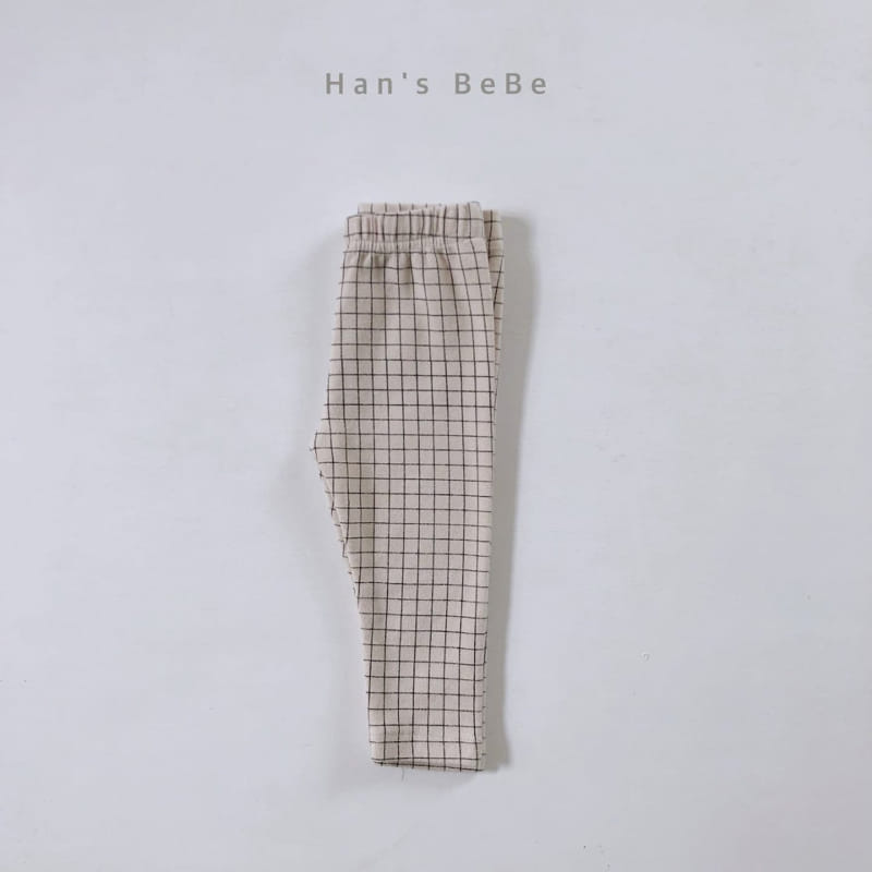 HAN'S - Korean Children Fashion - #Kfashion4kids - Bebe Check Leggings - 2