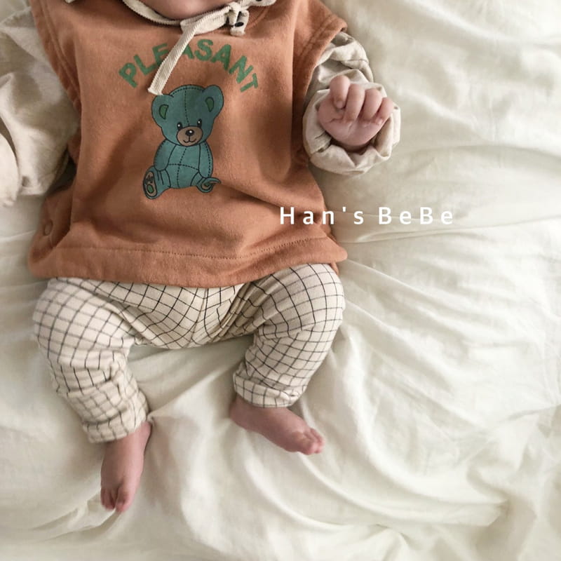 HAN'S - Korean Children Fashion - #Kfashion4kids - Bebe Check Leggings - 7