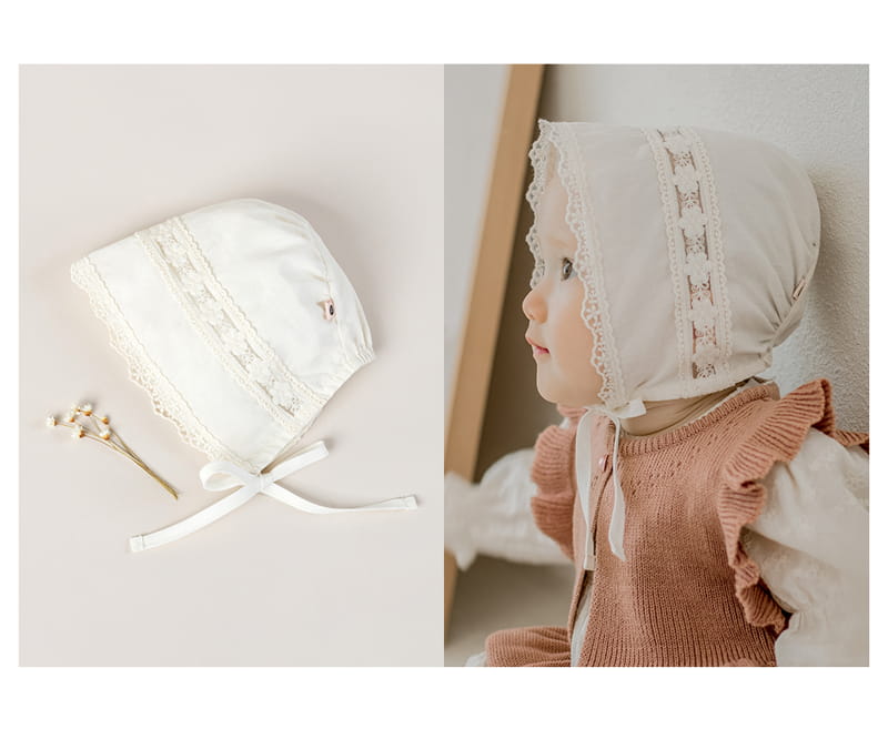HAPPY PRINCE - Korean Children Fashion - #Kfashion4kids - Jumi Baby Bonnet - 7