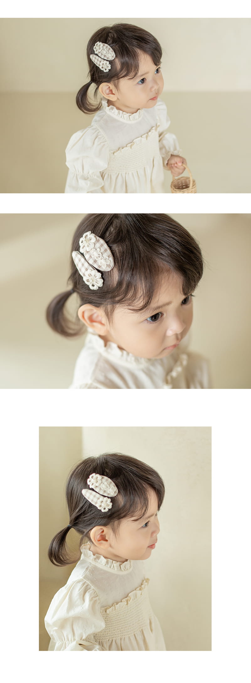 HAPPY PRINCE - Korean Children Fashion - #Kfashion4kids - Giselle Baby Barrettes Set [set of 5] - 7