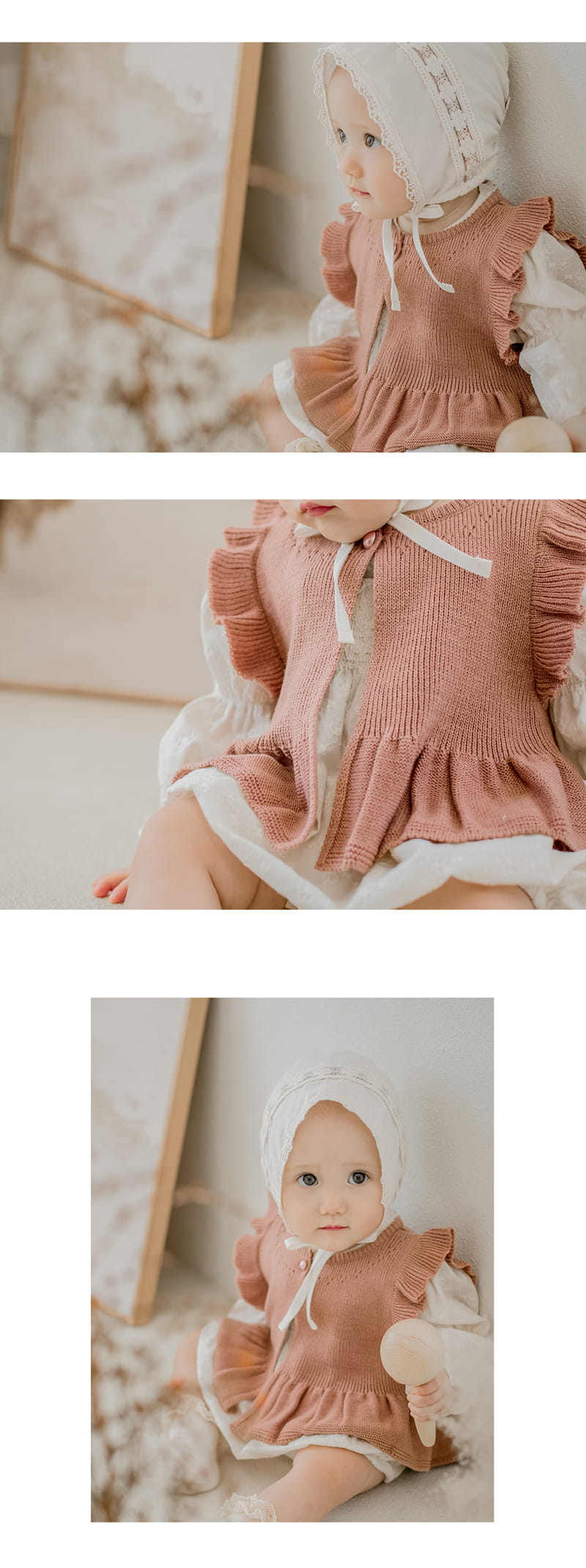 HAPPY PRINCE - Korean Children Fashion - #Kfashion4kids - Lyrian Knit Baby Vest - 6