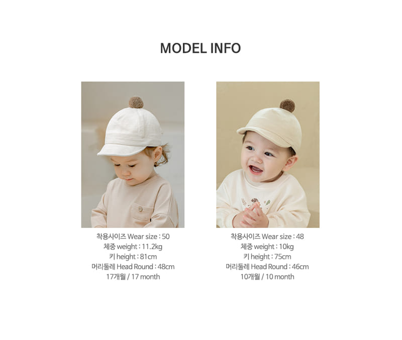 HAPPY PRINCE - Korean Children Fashion - #Kfashion4kids - Matia Baby Cap - 12