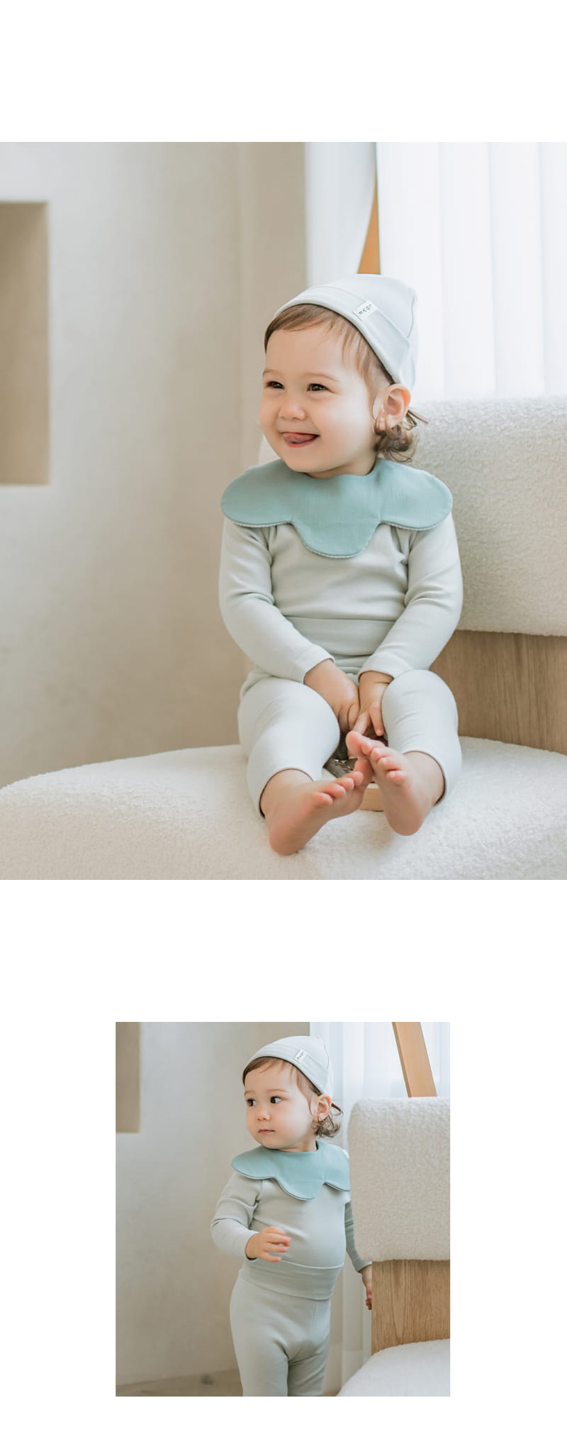 HAPPY PRINCE - Korean Children Fashion - #Kfashion4kids - Viva Comfy Belly Baby Loungewear Mint - 6