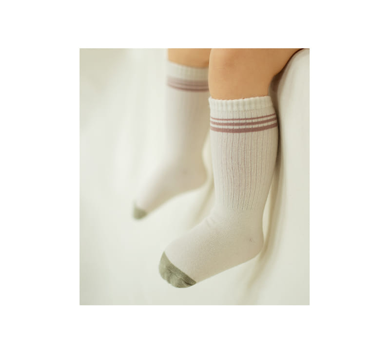 HAPPY PRINCE - Korean Children Fashion - #Kfashion4kids - Vics Baby Knee Socks [set of 5] - 5