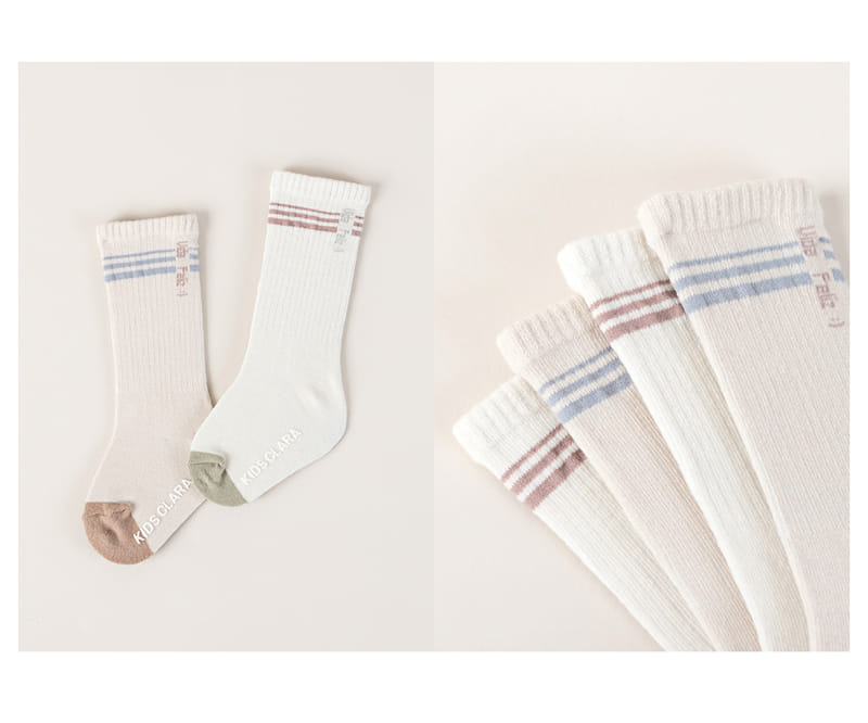 HAPPY PRINCE - Korean Children Fashion - #Kfashion4kids - Vics Baby Knee Socks [set of 5] - 8