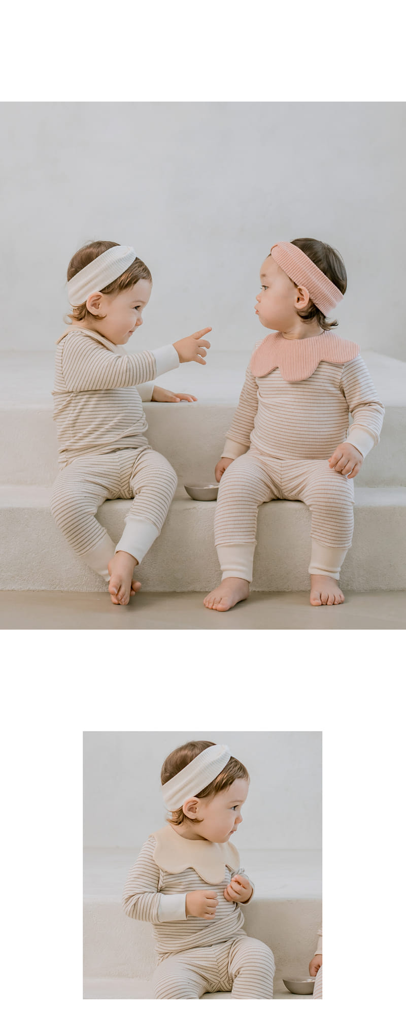 HAPPY PRINCE - Korean Children Fashion - #Kfashion4kids - Ray Ribbed Baby Loungewear Olive - 5