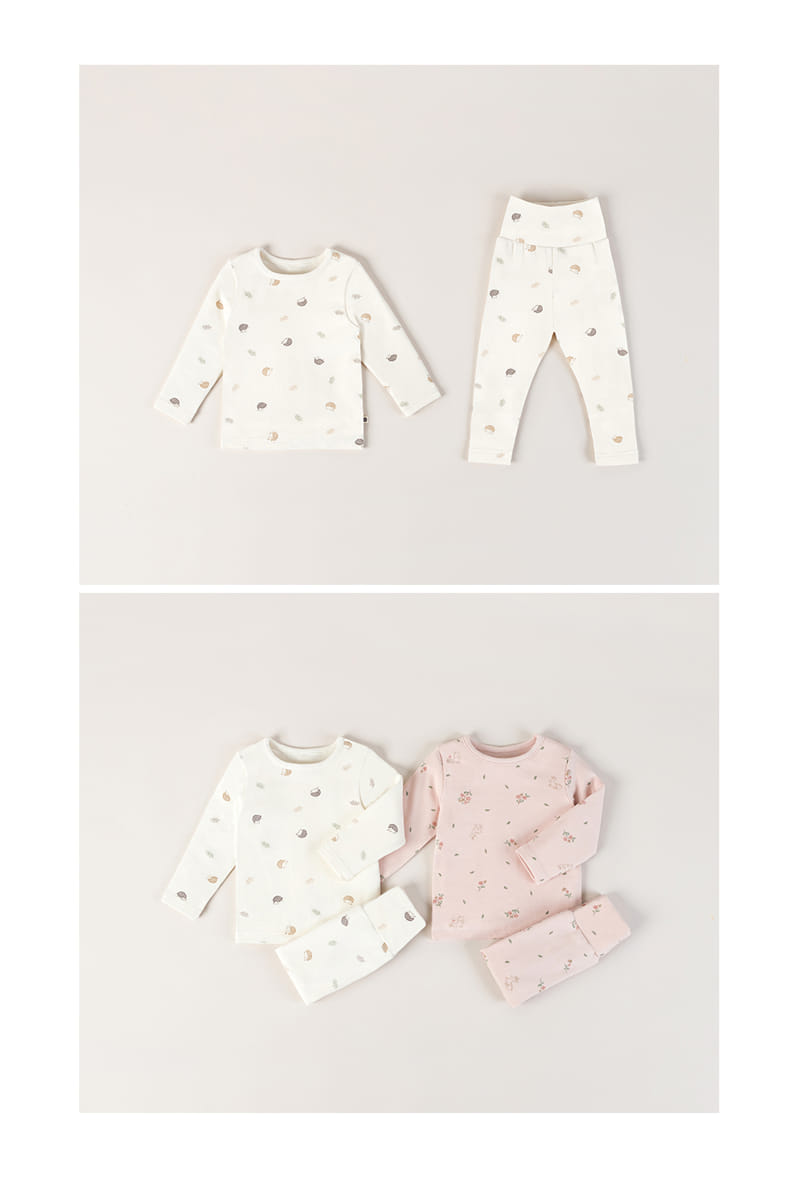 HAPPY PRINCE - Korean Children Fashion - #Kfashion4kids - Petit Comfy Belly Baby Loungewear Cream - 8
