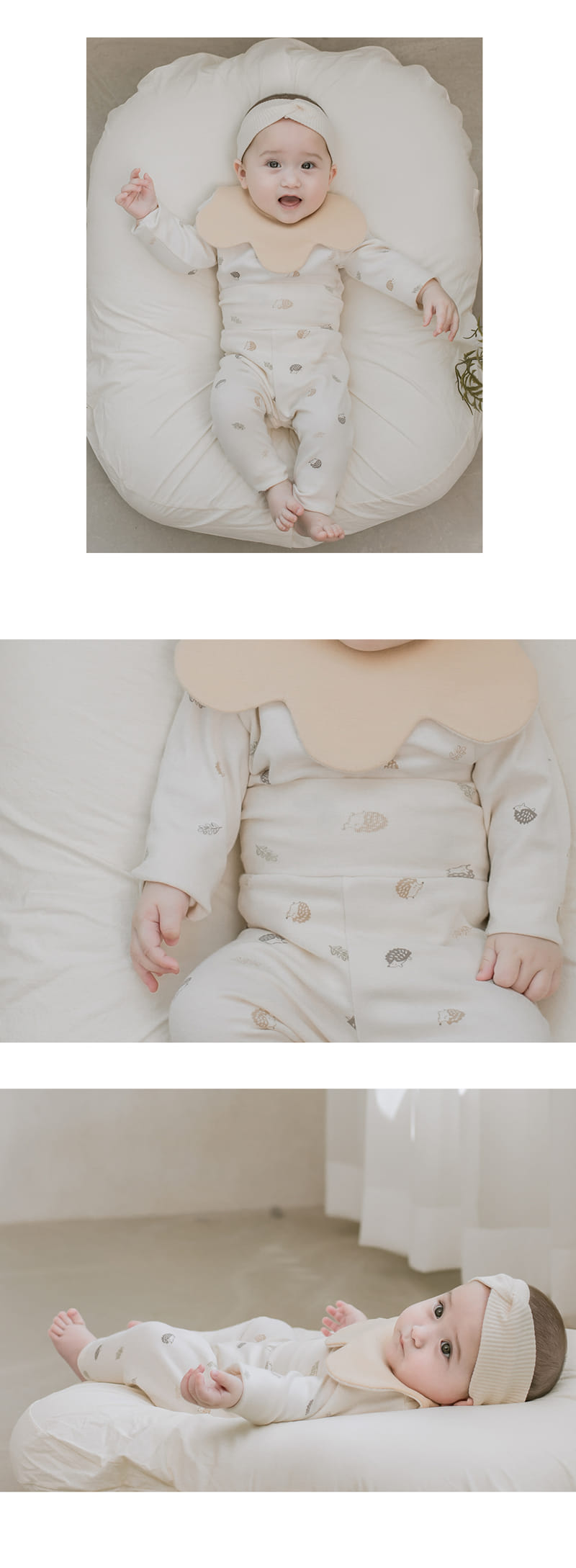 HAPPY PRINCE - Korean Children Fashion - #Kfashion4kids - Petit Comfy Belly Baby Loungewear Cream - 9