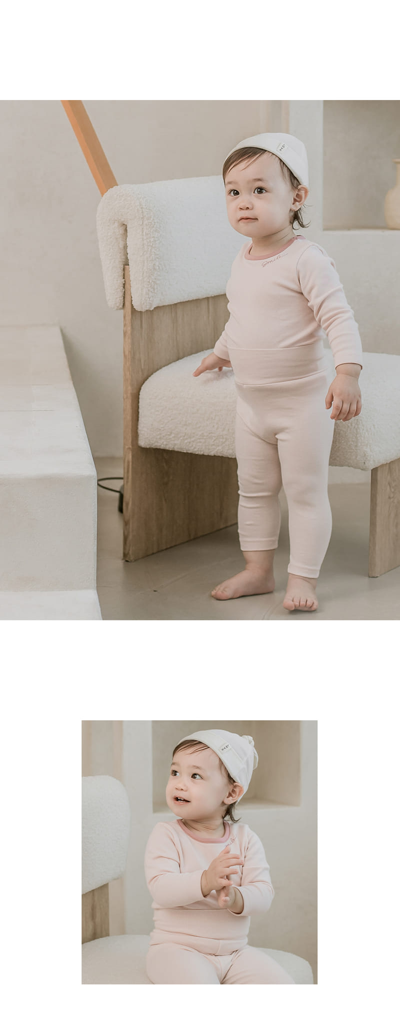 HAPPY PRINCE - Korean Children Fashion - #Kfashion4kids - Viva Comfy Belly Baby Loungewear Pink - 5