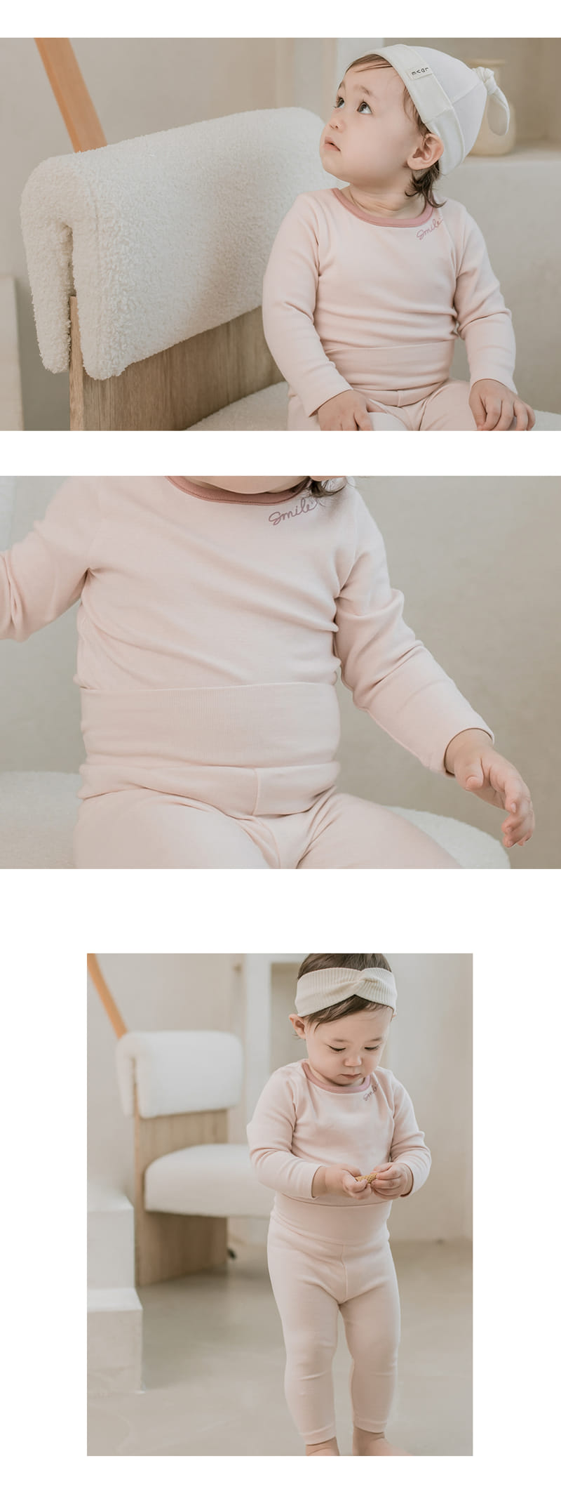 HAPPY PRINCE - Korean Children Fashion - #Kfashion4kids - Viva Comfy Belly Baby Loungewear Pink - 7