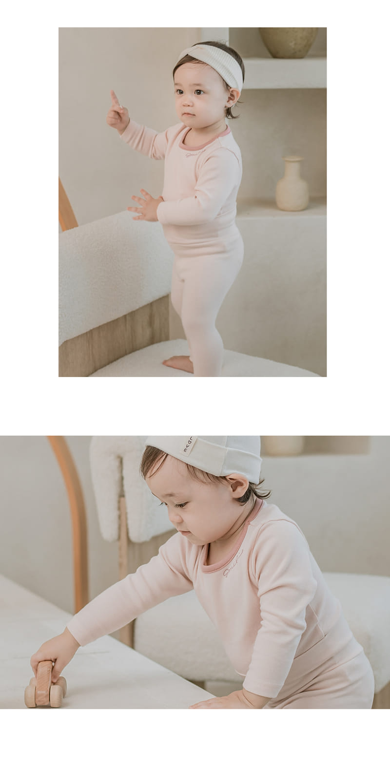 HAPPY PRINCE - Korean Children Fashion - #Kfashion4kids - Viva Comfy Belly Baby Loungewear Pink - 9