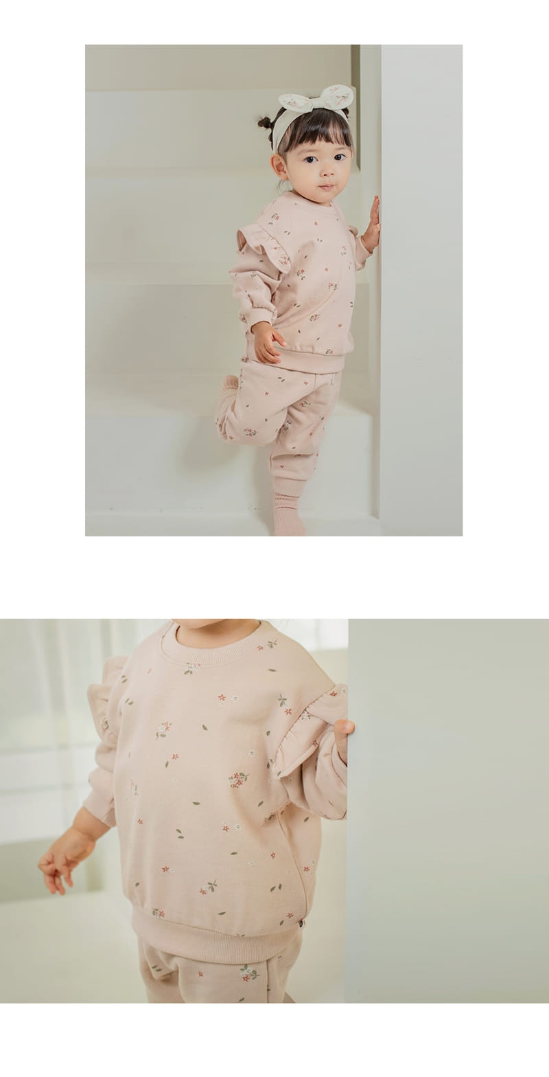 HAPPY PRINCE - Korean Children Fashion - #Kfashion4kids - Monica Baby Top Bottom Set - 6