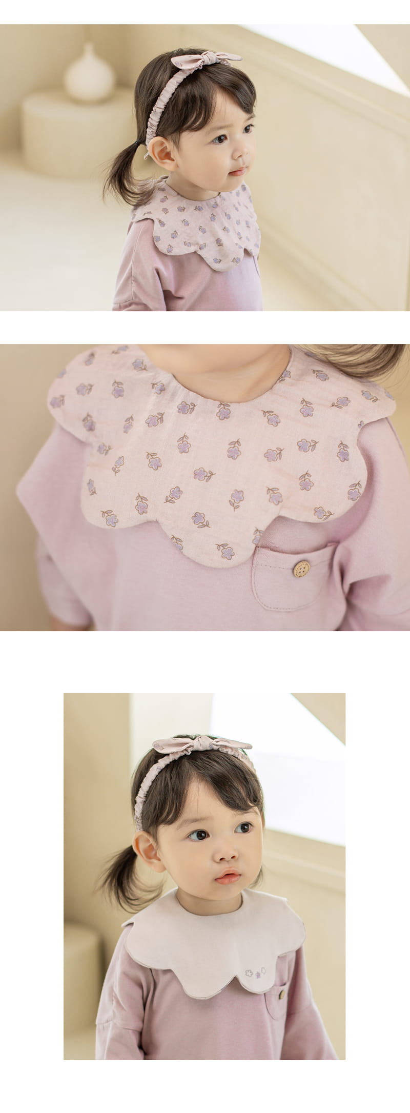 HAPPY PRINCE - Korean Children Fashion - #Kfashion4kids - Flores Baby Reversible Wave Bib - 4