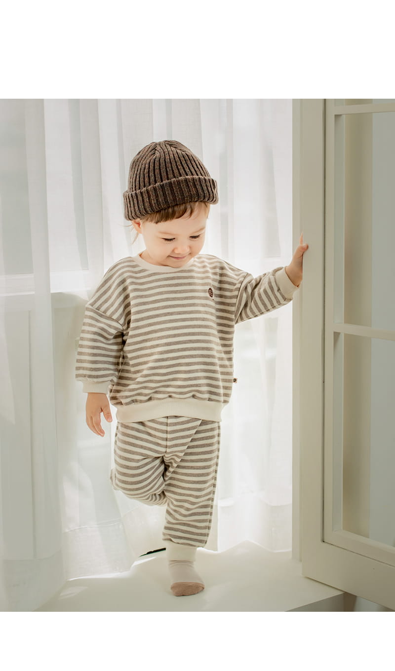 HAPPY PRINCE - Korean Children Fashion - #Kfashion4kids - Simon Baby Top Bottom Set