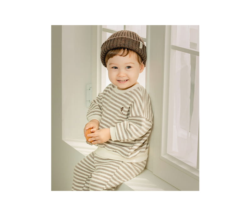 HAPPY PRINCE - Korean Children Fashion - #Kfashion4kids - Simon Baby Top Bottom Set - 2