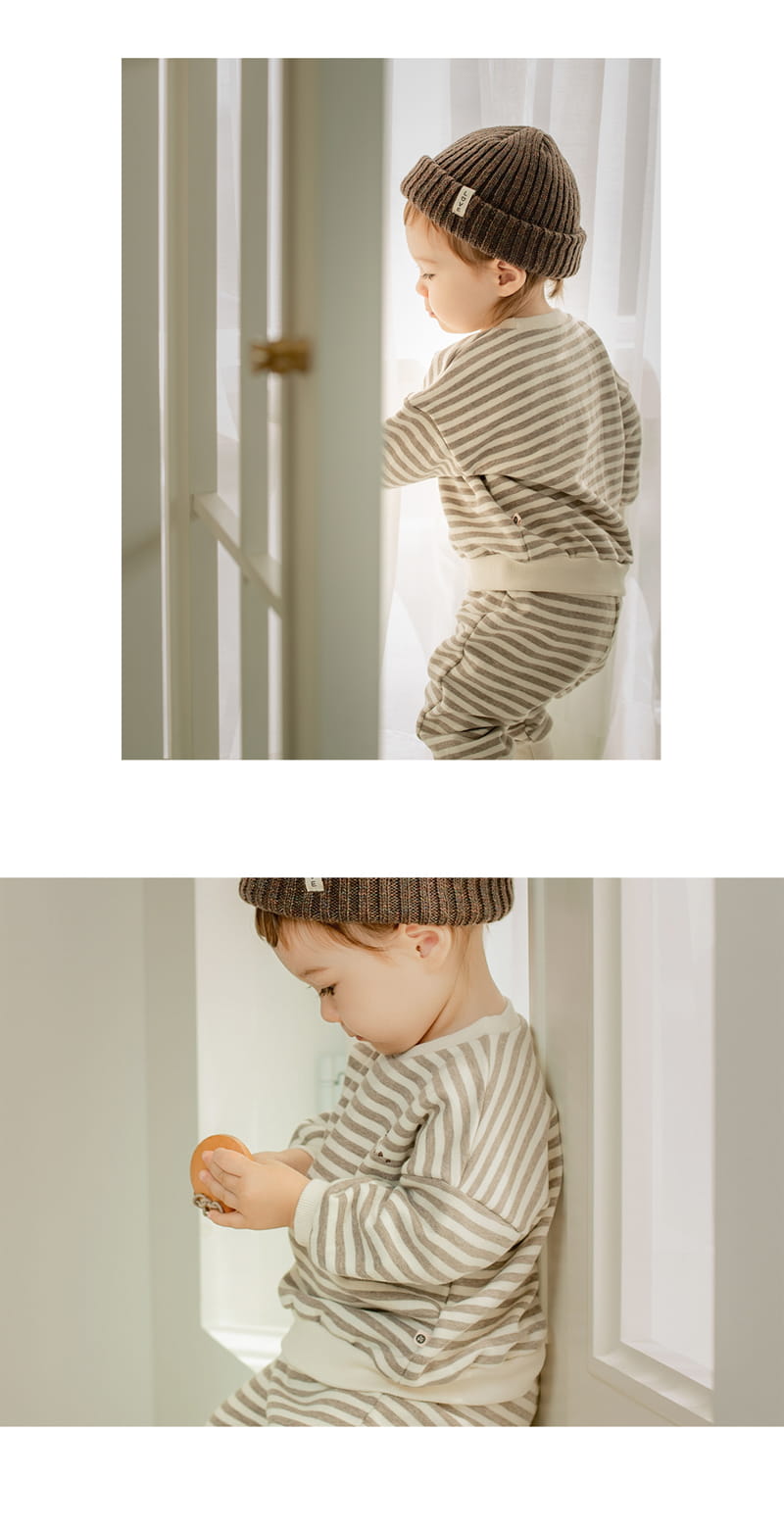 HAPPY PRINCE - Korean Children Fashion - #Kfashion4kids - Simon Baby Top Bottom Set - 6