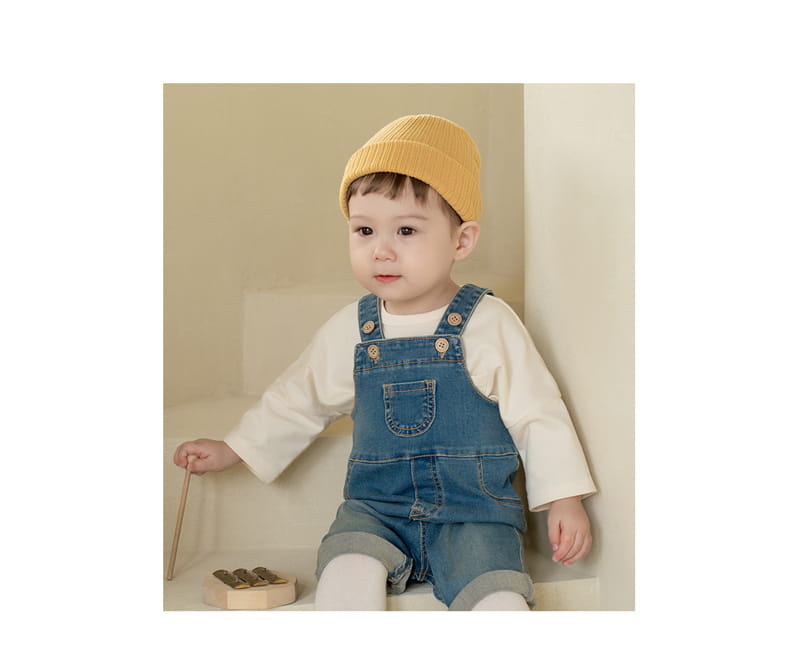HAPPY PRINCE - Korean Children Fashion - #Kfashion4kids - Z Denim Baby Overalls - 2