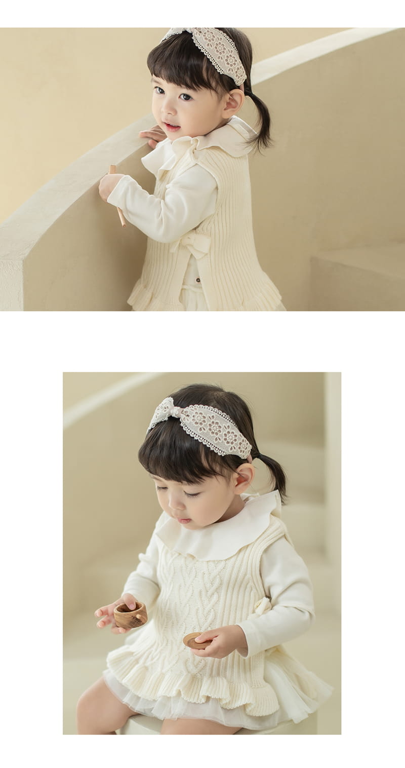 HAPPY PRINCE - Korean Children Fashion - #Kfashion4kids - Sofia Knit Baby Vest - 5