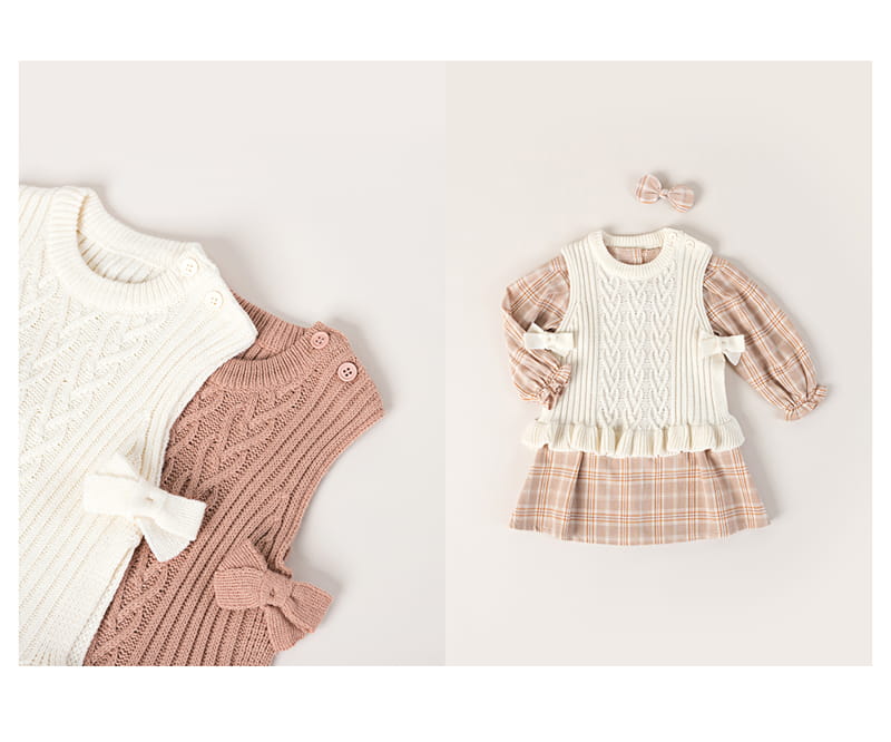 HAPPY PRINCE - Korean Children Fashion - #Kfashion4kids - Sofia Knit Baby Vest - 6