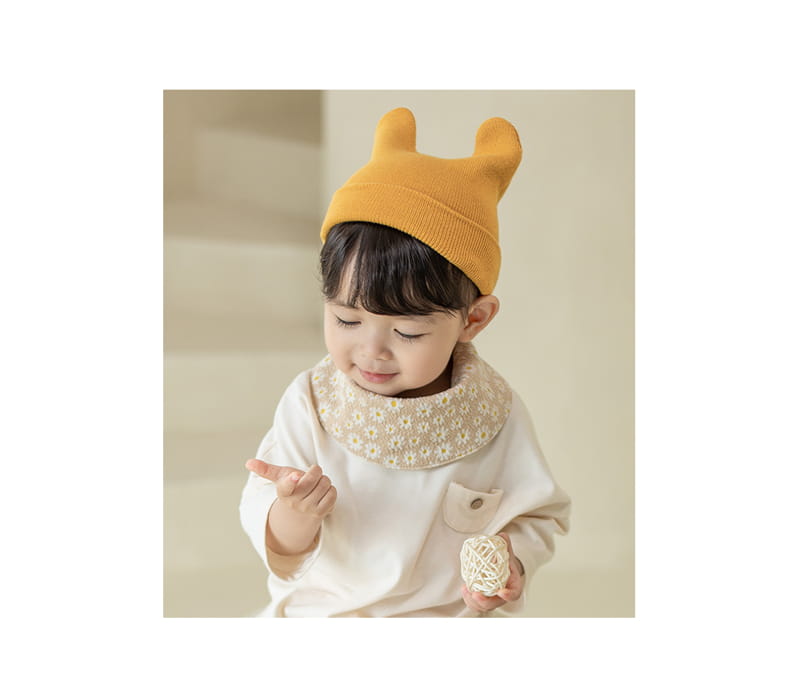 HAPPY PRINCE - Korean Children Fashion - #Kfashion4kids - Daisy Reversible Baby Banana Bib - 3