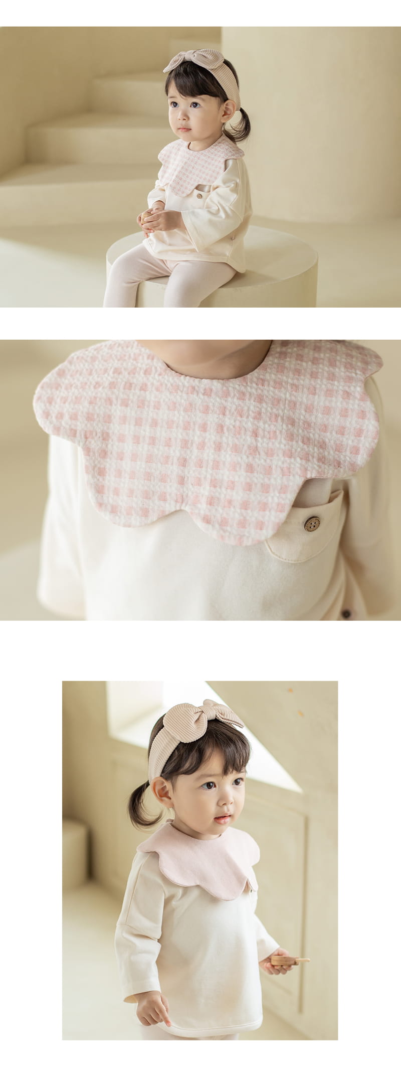 HAPPY PRINCE - Korean Children Fashion - #Kfashion4kids - Huang Reversible Baby Wave Bib - 4
