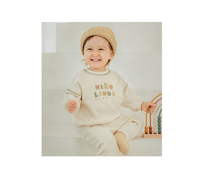 HAPPY PRINCE - Korean Children Fashion - #Kfashion4kids - Bino Baby Top Bottom Set - 2