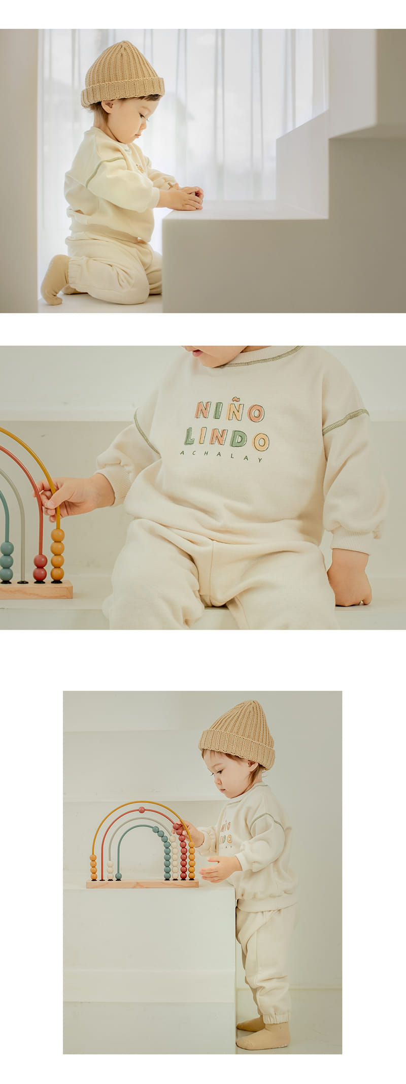 HAPPY PRINCE - Korean Children Fashion - #Kfashion4kids - Bino Baby Top Bottom Set - 4