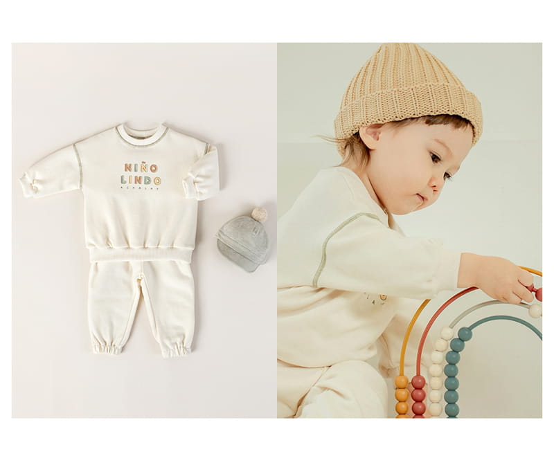 HAPPY PRINCE - Korean Children Fashion - #Kfashion4kids - Bino Baby Top Bottom Set - 5