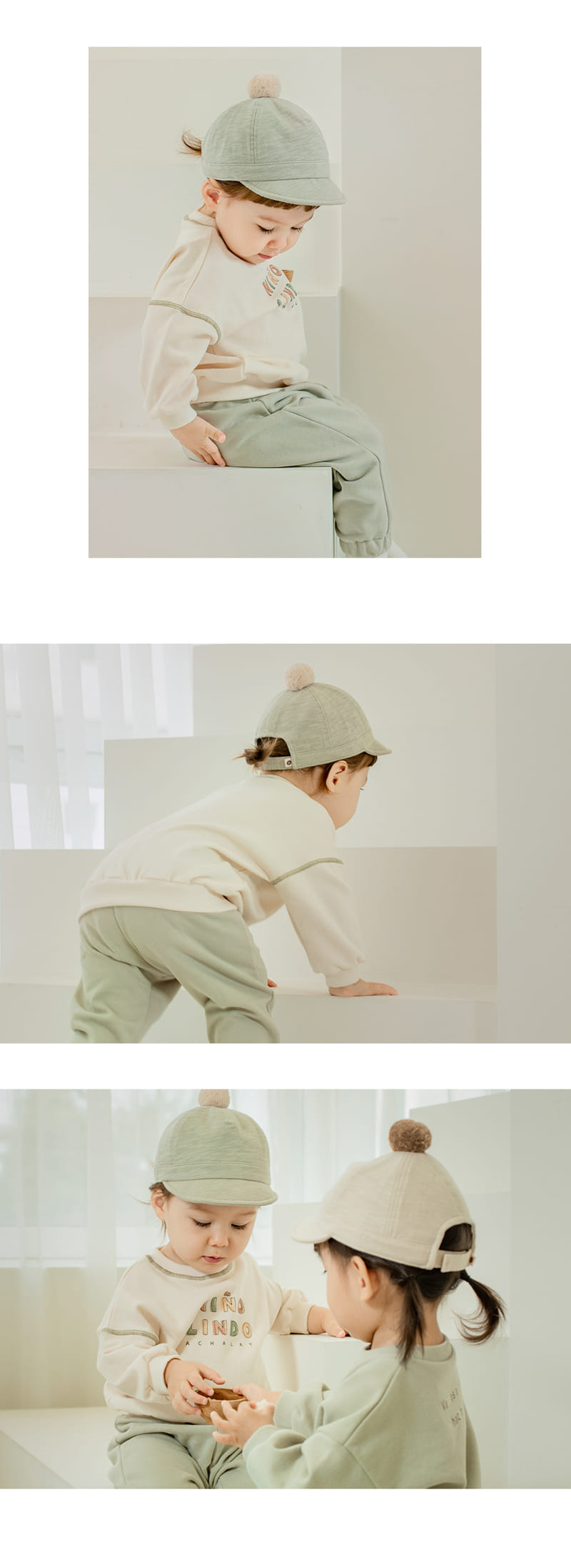 HAPPY PRINCE - Korean Children Fashion - #Kfashion4kids - Bino Baby Top Bottom Set - 6