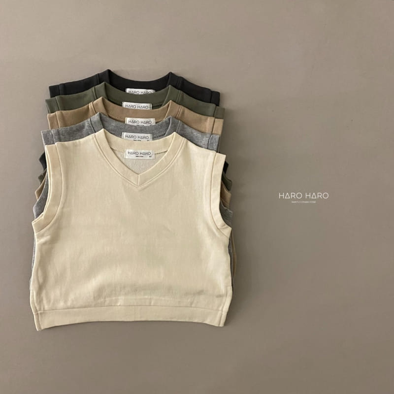 HARO HARO - Korean Children Fashion - #Kfashion4kids - Beside Slit V Neck Vest - 9