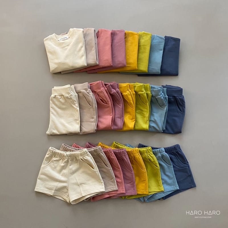 HARO HARO - Korean Children Fashion - #Kfashion4kids - Give you Everything Top Shorts Pants Set - 3