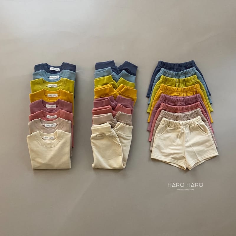 HARO HARO - Korean Children Fashion - #Kfashion4kids - Give you Everything Top Shorts Pants Set - 4