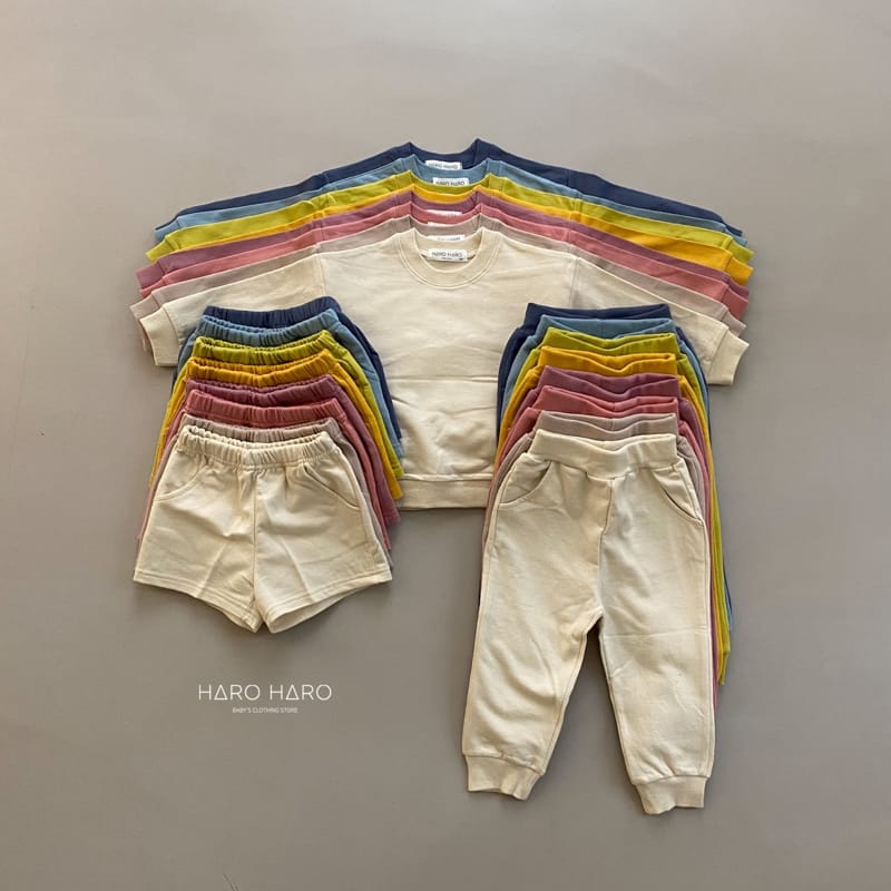 HARO HARO - Korean Children Fashion - #Kfashion4kids - Give you Everything Top Shorts Pants Set - 7