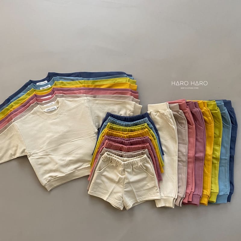 HARO HARO - Korean Children Fashion - #Kfashion4kids - Give you Everything Top Shorts Pants Set - 8