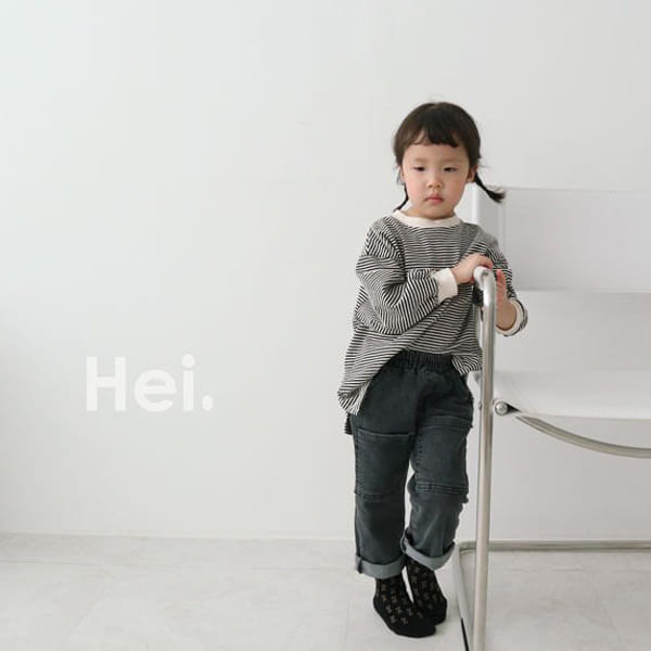 HEI - Korean Children Fashion - #Kfashion4kids - Stripe Slit Tee - 11