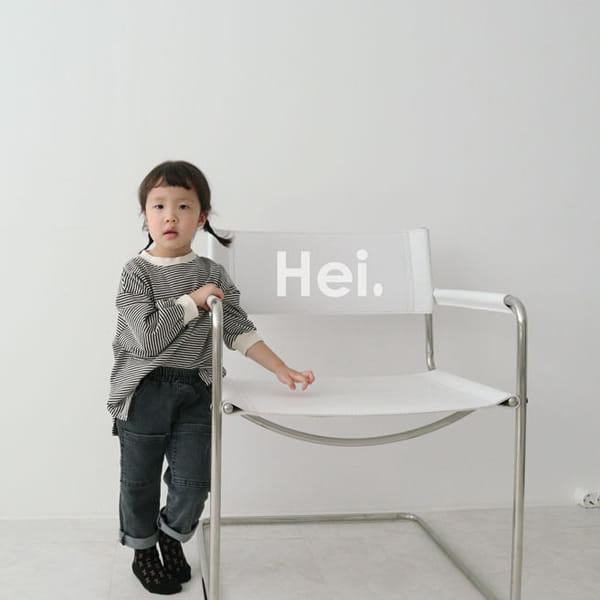 HEI - Korean Children Fashion - #Kfashion4kids - Stripe Slit Tee - 12