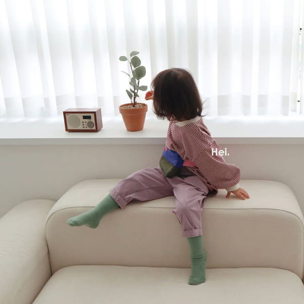 HEI - Korean Children Fashion - #Kfashion4kids - Stripe Slit Tee - 3