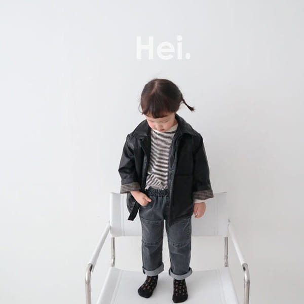 HEI - Korean Children Fashion - #Kfashion4kids - Stripe Slit Tee - 8