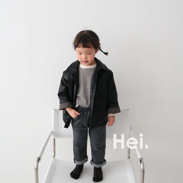 HEI - Korean Children Fashion - #Kfashion4kids - Stripe Slit Tee - 9