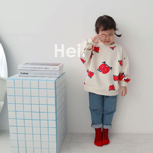 HEI - Korean Children Fashion - #Kfashion4kids - Apple Sweatshirt