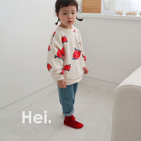 HEI - Korean Children Fashion - #Kfashion4kids - Apple Sweatshirt - 10
