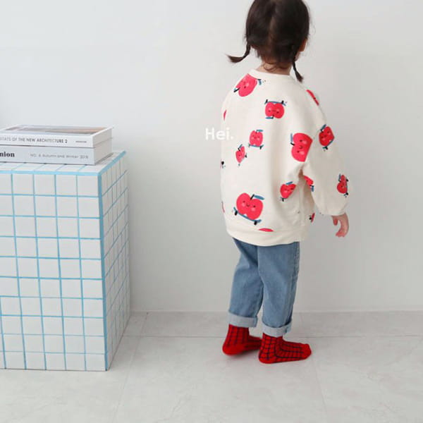 HEI - Korean Children Fashion - #Kfashion4kids - Apple Sweatshirt - 4