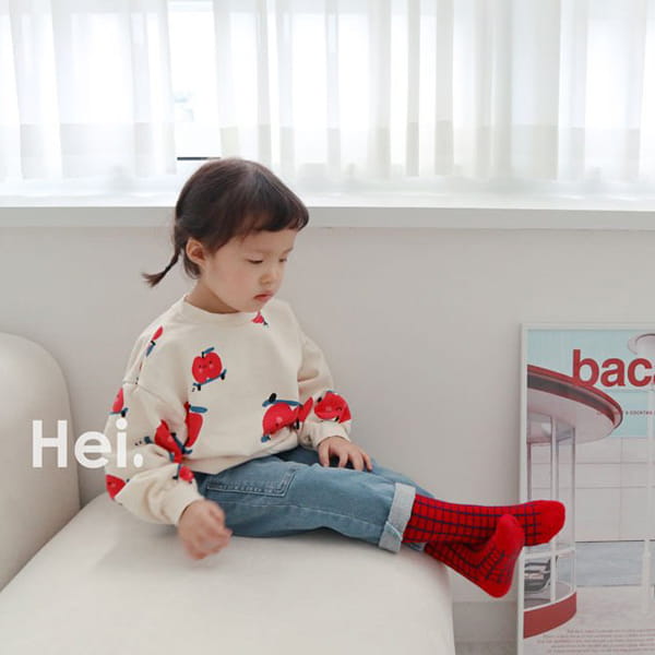 HEI - Korean Children Fashion - #Kfashion4kids - Apple Sweatshirt - 6