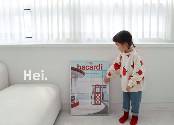 HEI - Korean Children Fashion - #Kfashion4kids - Apple Sweatshirt - 7