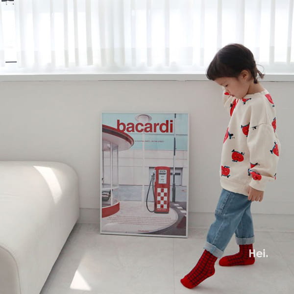 HEI - Korean Children Fashion - #Kfashion4kids - Apple Sweatshirt - 8