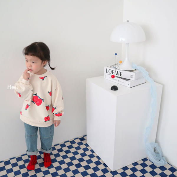HEI - Korean Children Fashion - #Kfashion4kids - Apple Sweatshirt - 9